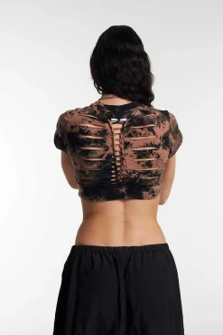 Backstabber Weaved Back Top