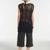 Blackout Open Knit Vest