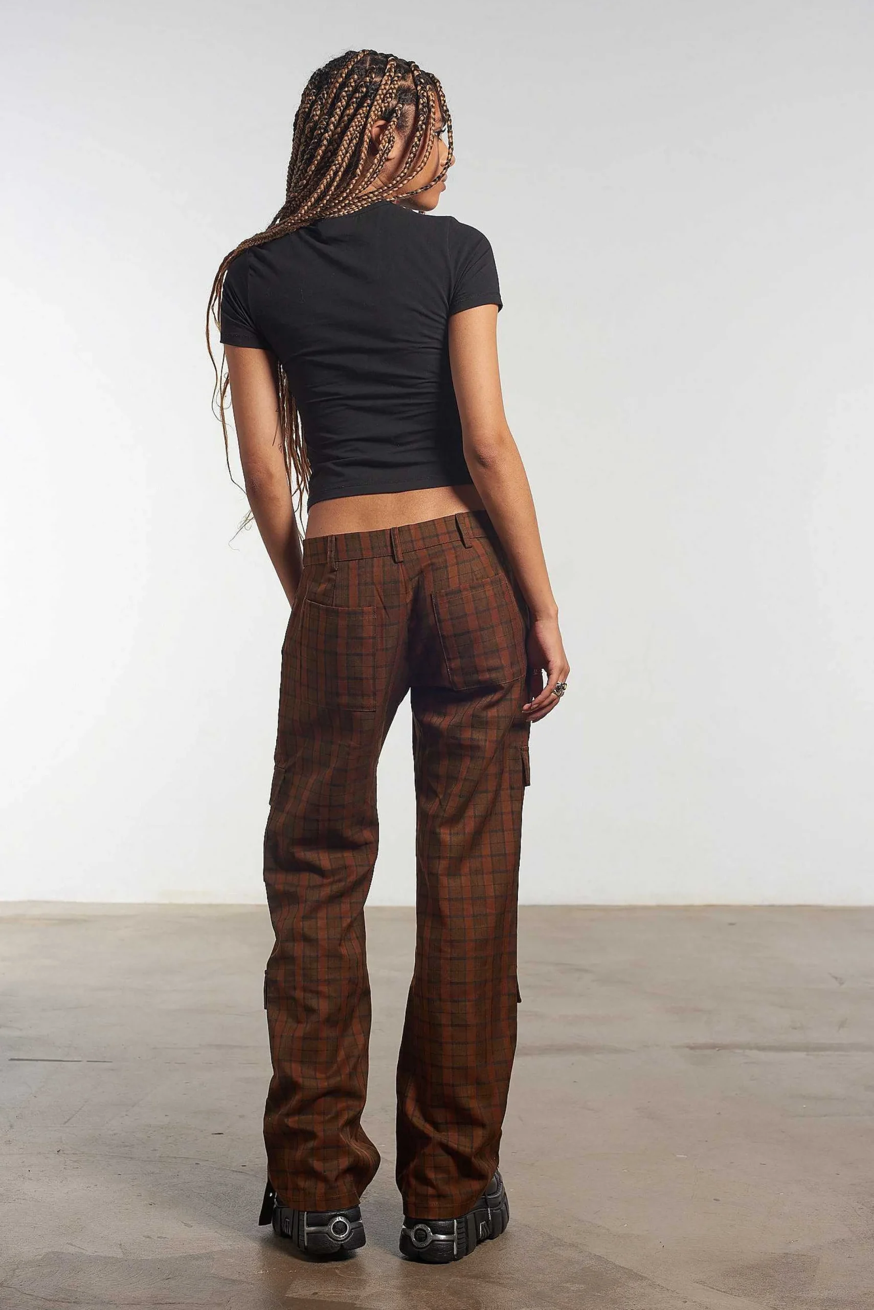 Blake Check Flare Pants