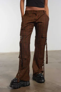 Blake Check Flare Pants