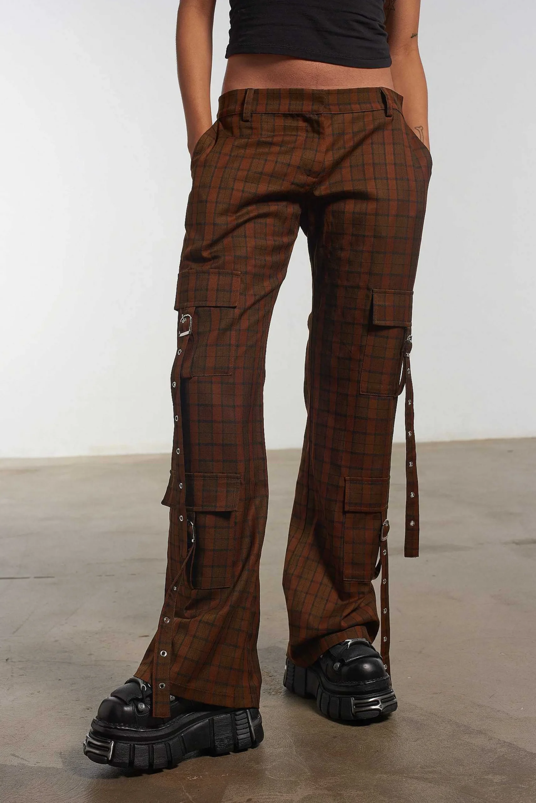 Blake Check Flare Pants