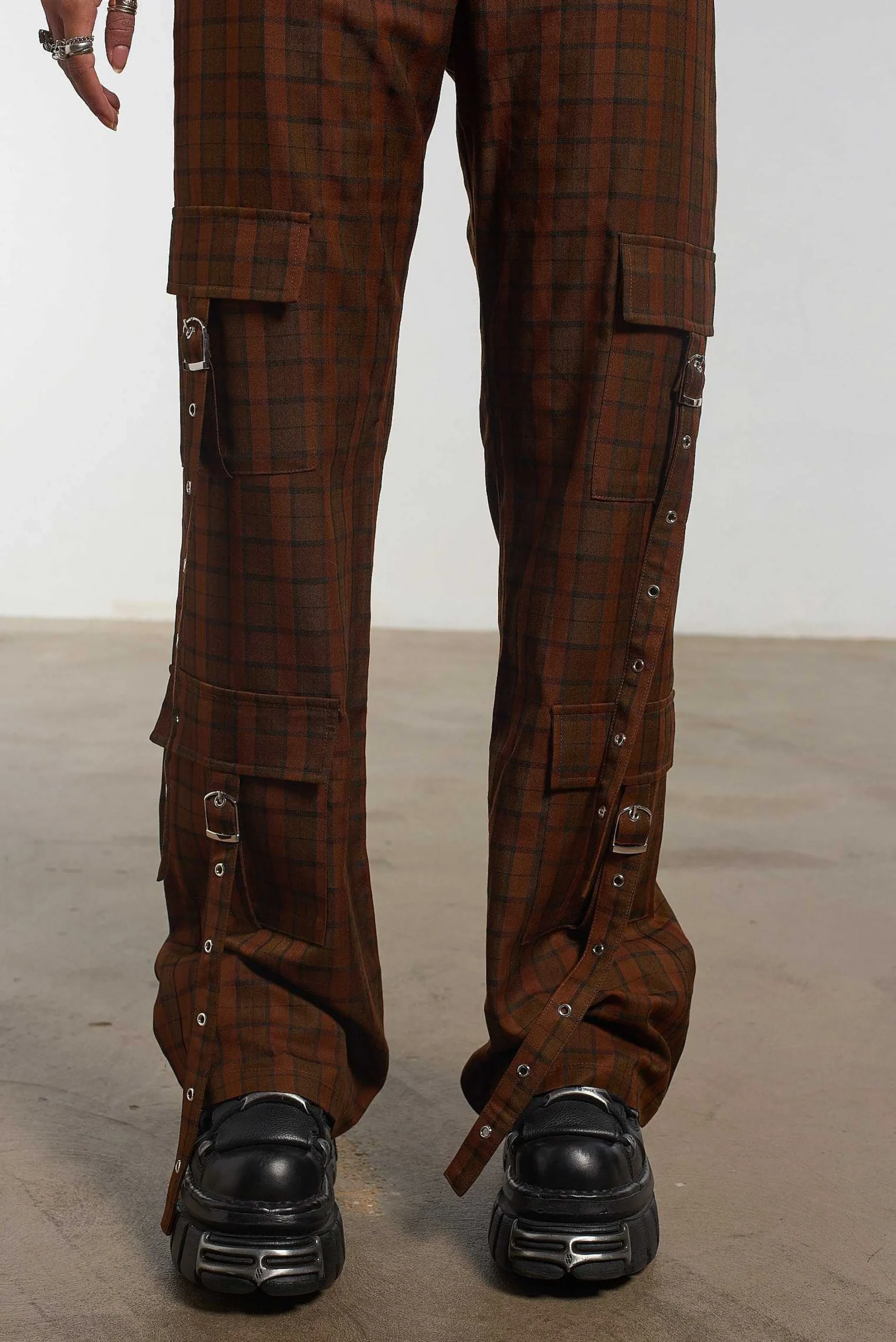Blake Check Flare Pants