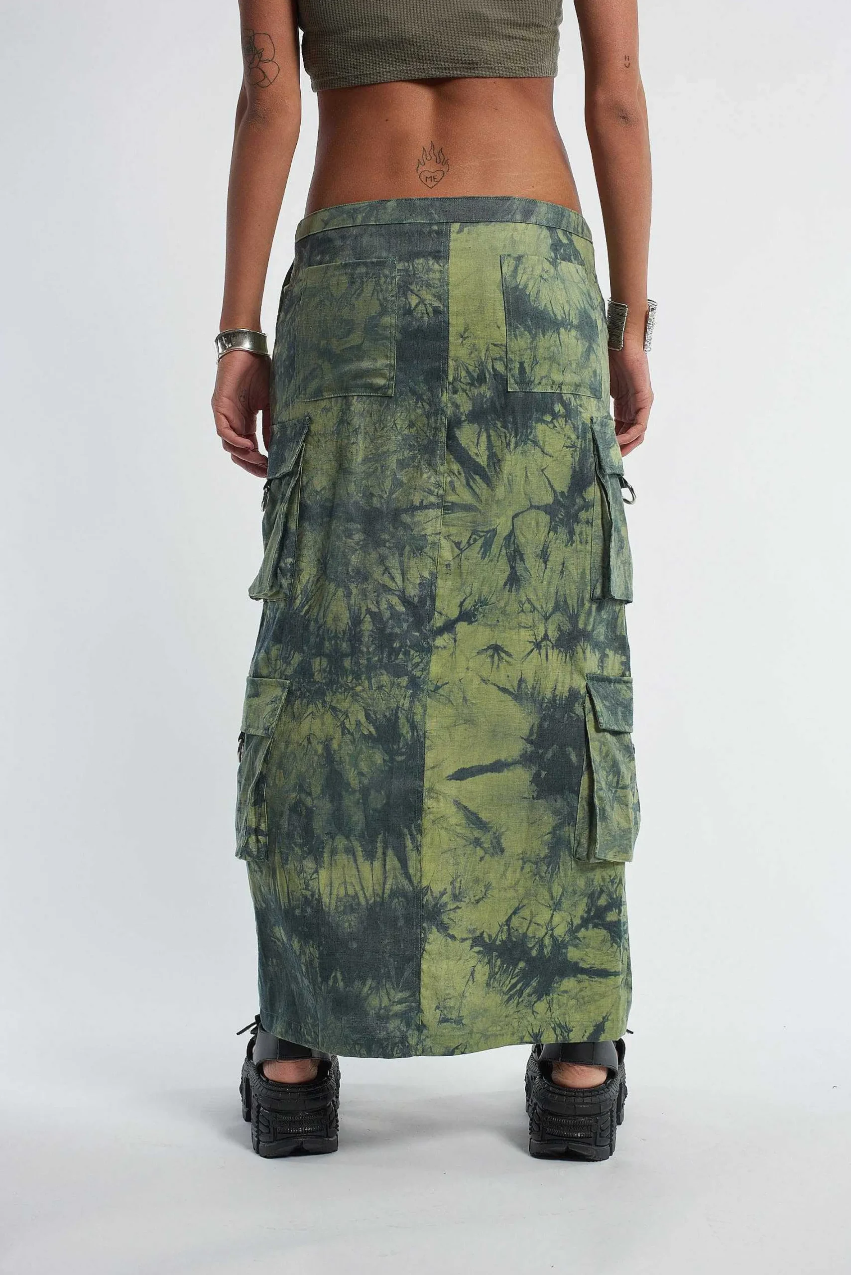 Bleach Cargo Maxi Skirt