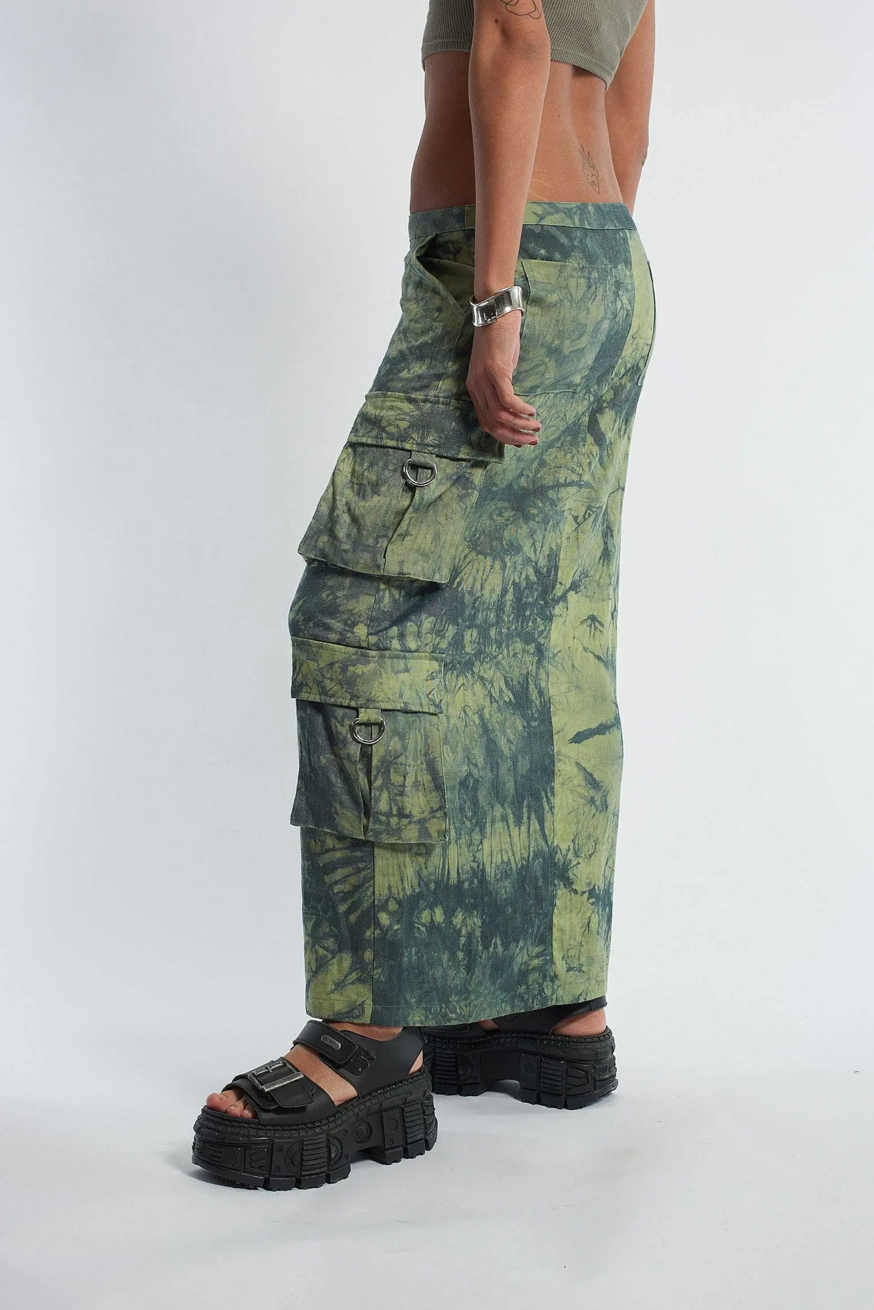 Bleach Cargo Maxi Skirt