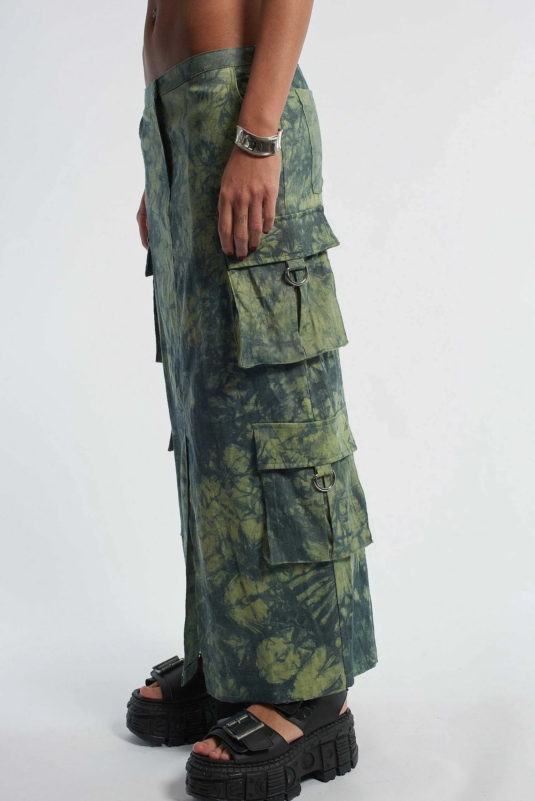 Bleach Cargo Maxi Skirt