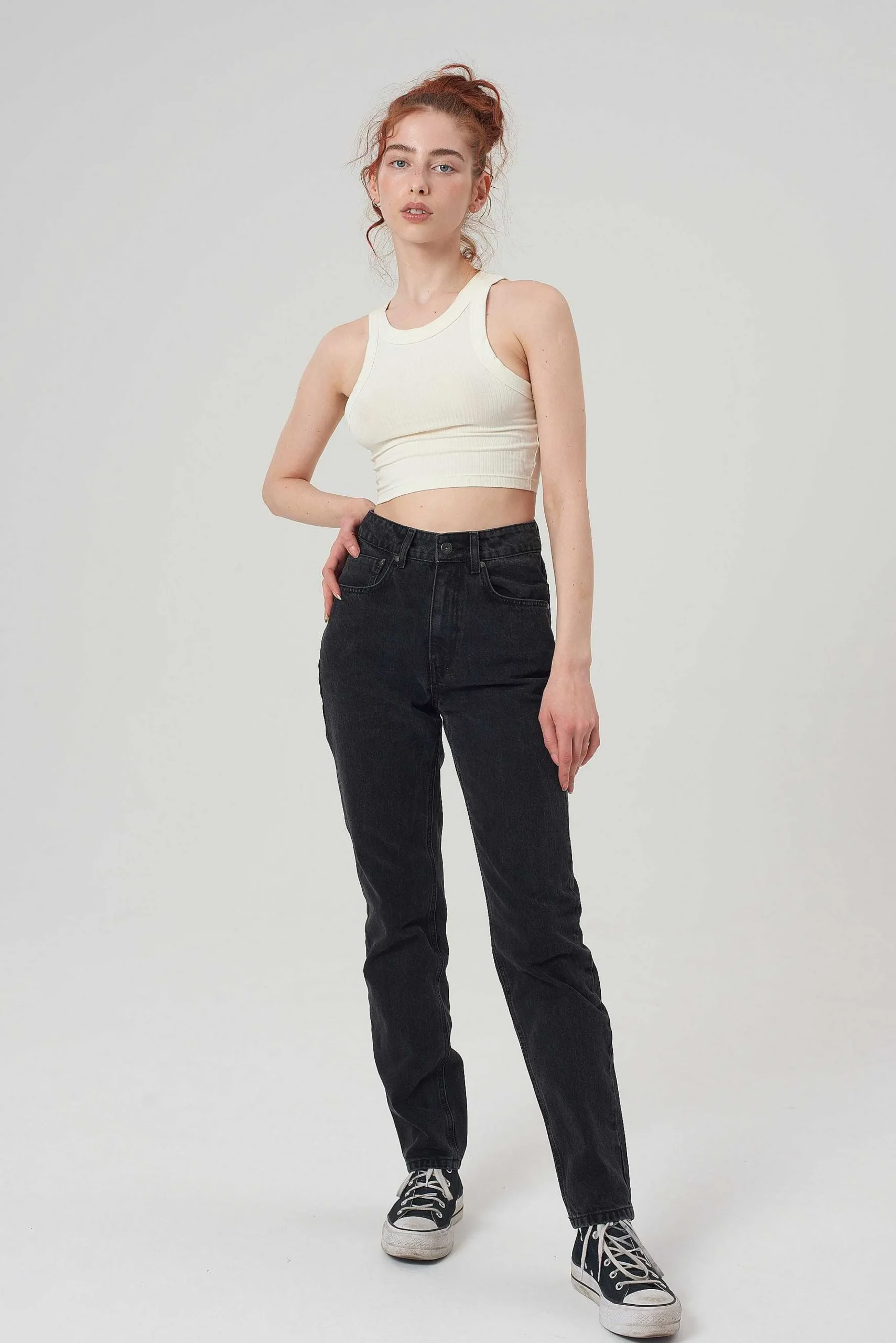Butt Cut Jean - Charcoal