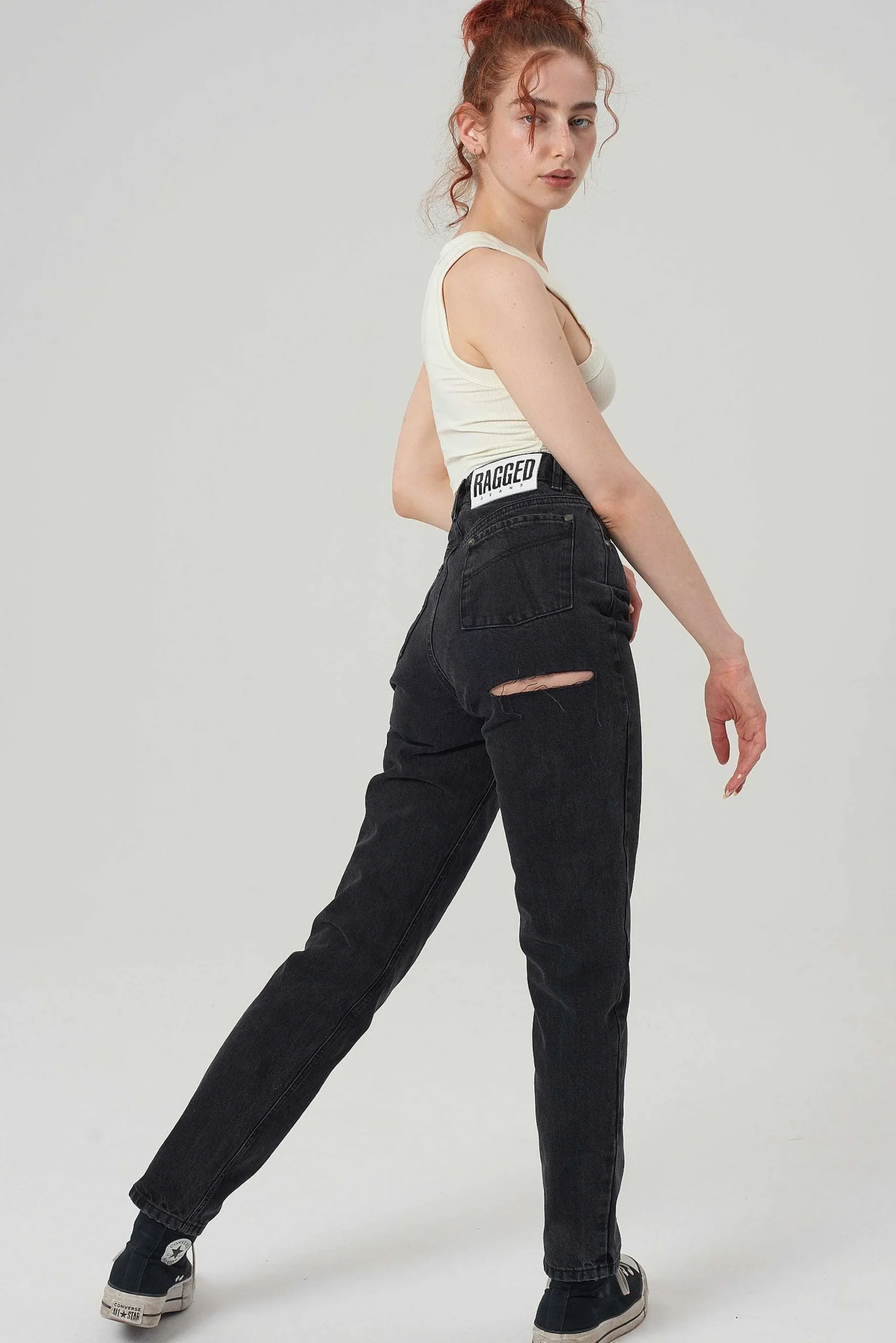 Butt Cut Jean - Charcoal