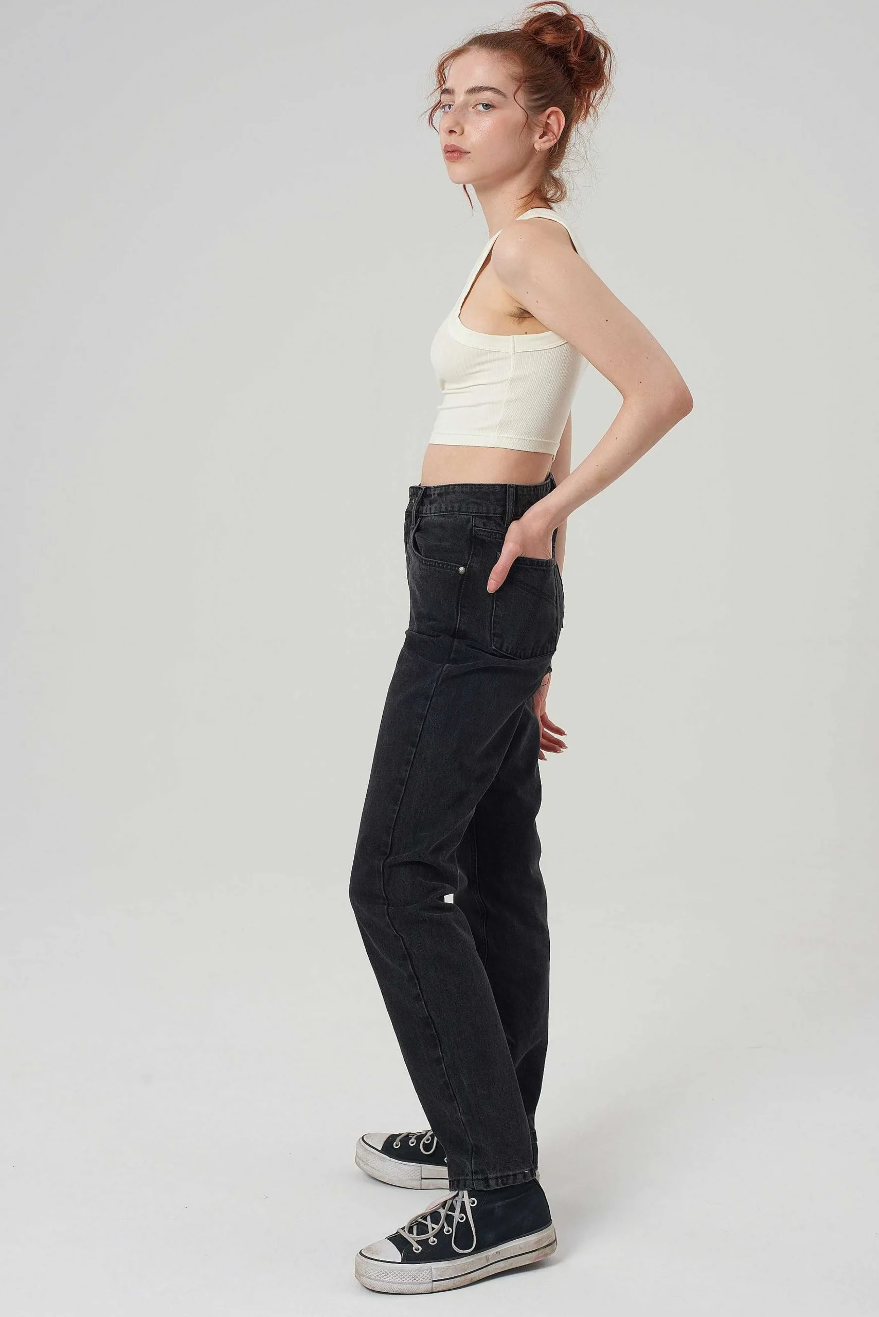 Butt Cut Jean - Charcoal