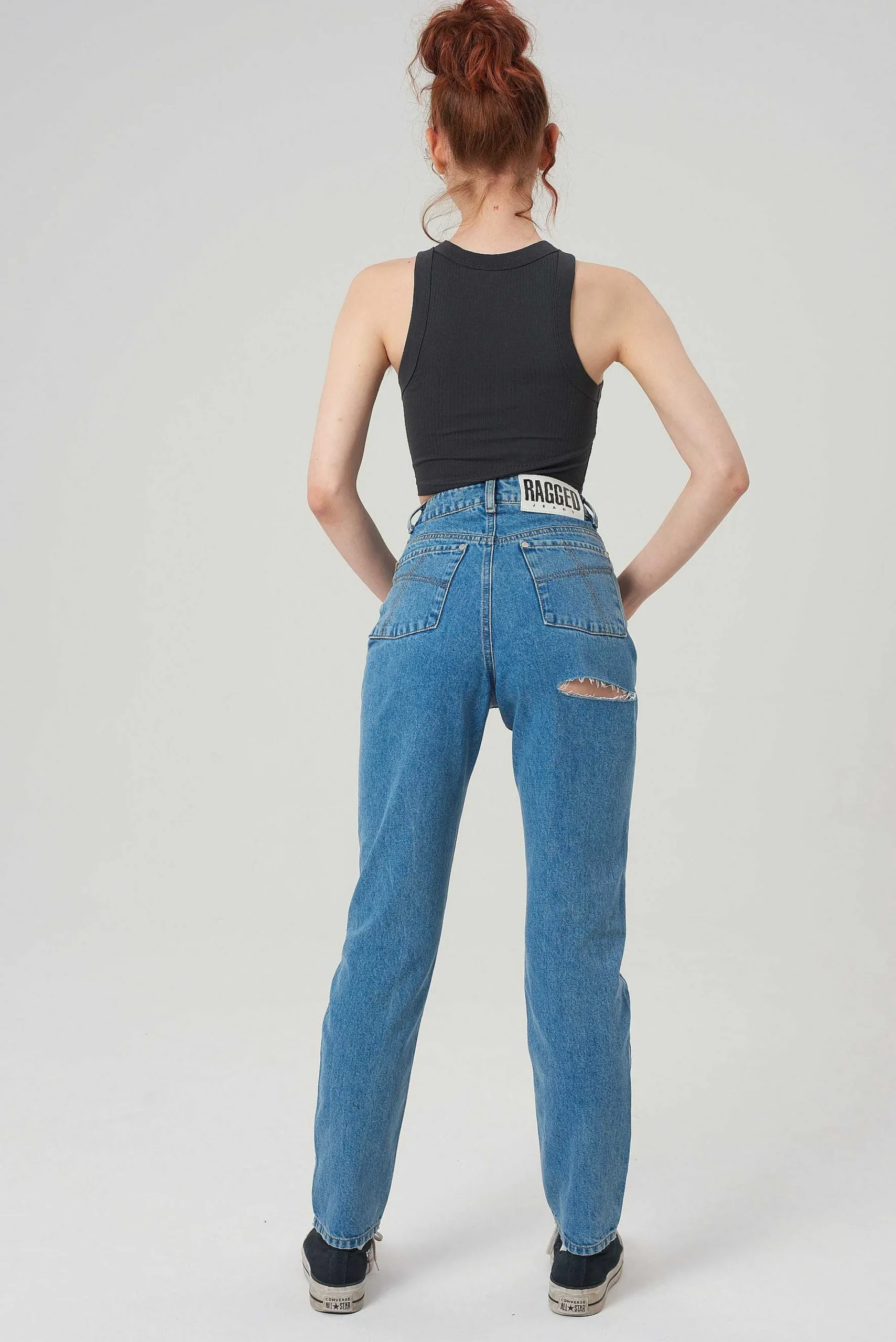 Butt Cut Jeans - Light Blue