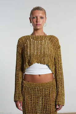 Cage Open Knit Top