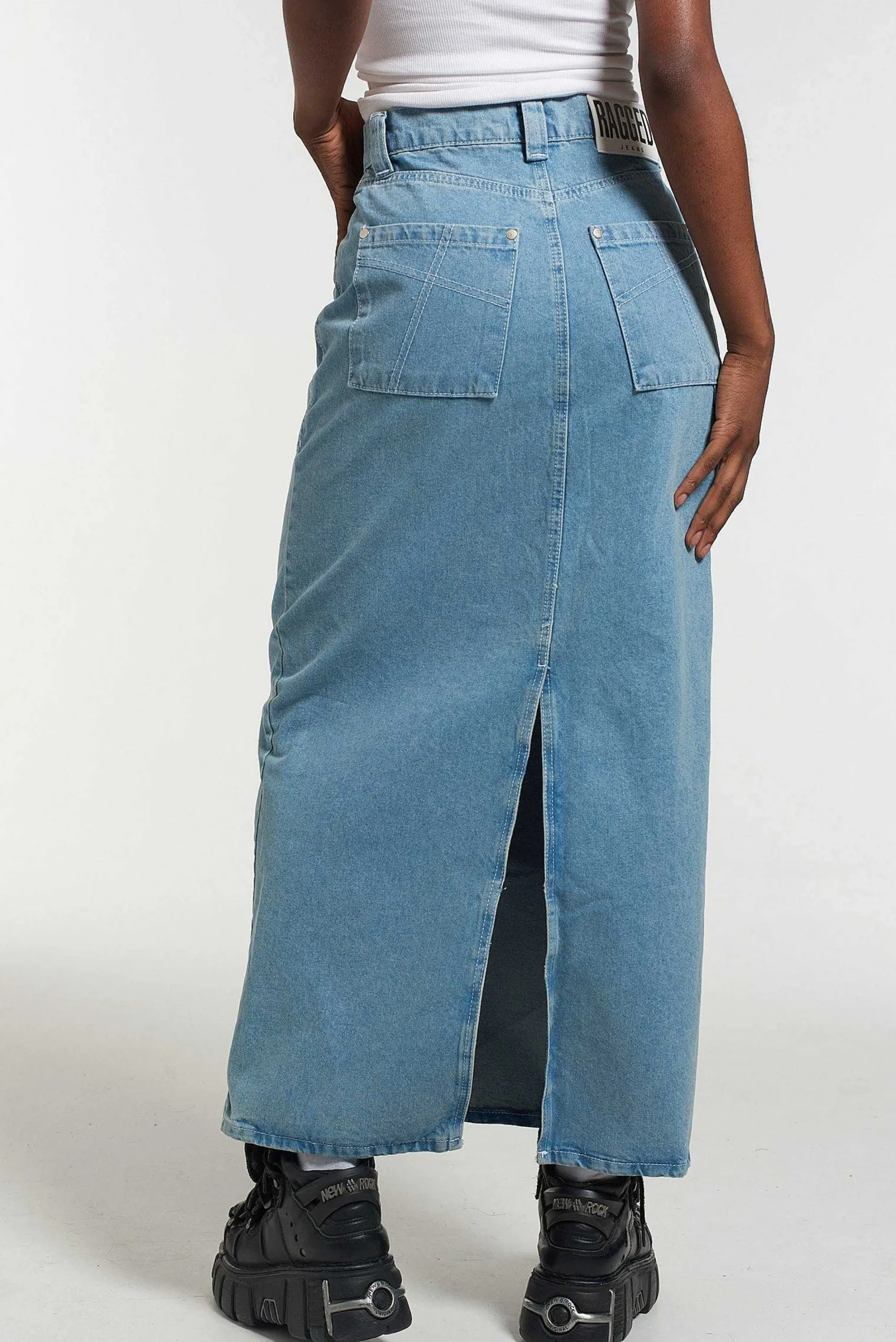Carpenter Maxi Skirt - Blue