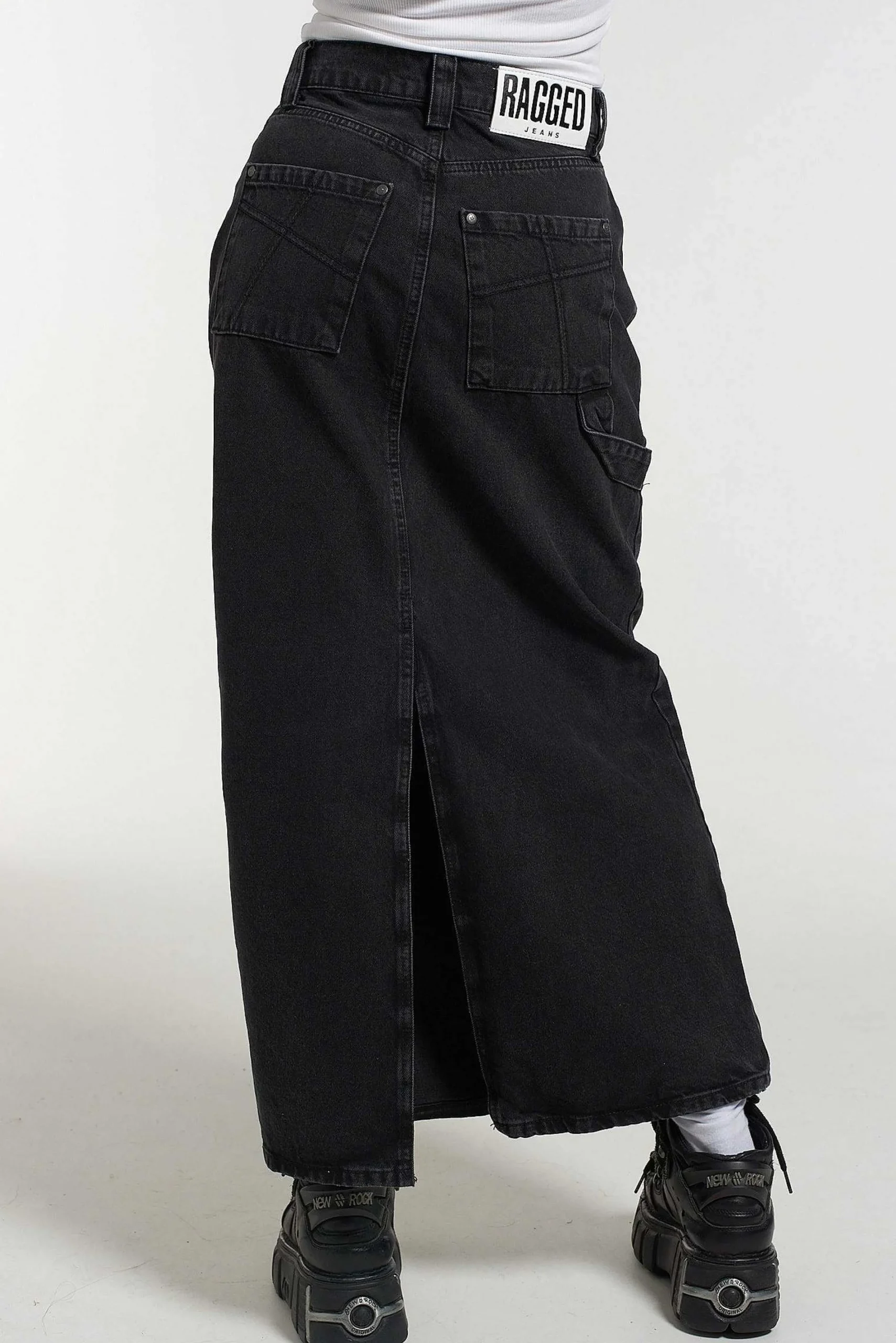 Carpenter Maxi Skirt - Charcoal