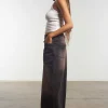 Carpenter Maxi Skirt Brown Wash
