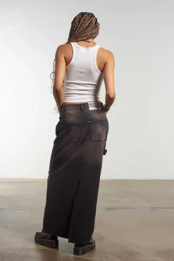 Carpenter Maxi Skirt Brown Wash