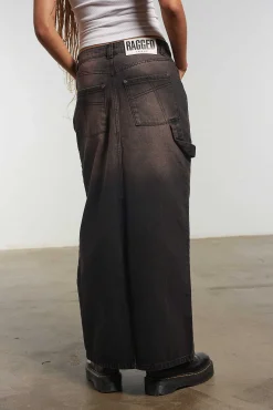 Carpenter Maxi Skirt Brown Wash