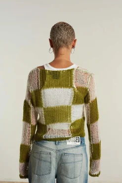 Checkerboard Loose Knit