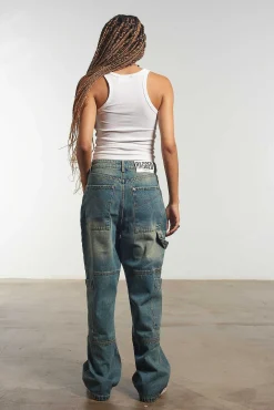 Combat Jean Faded Blue