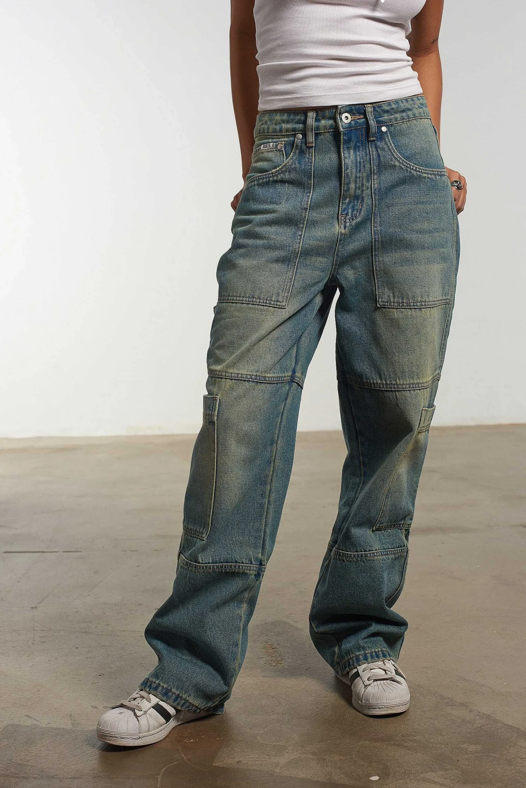 Combat Jean Faded Blue