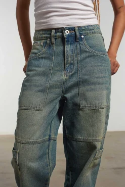 Combat Jean Faded Blue