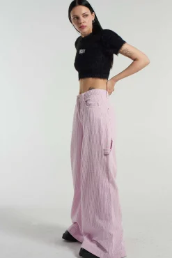 Cord Sweeper Jean - Pink