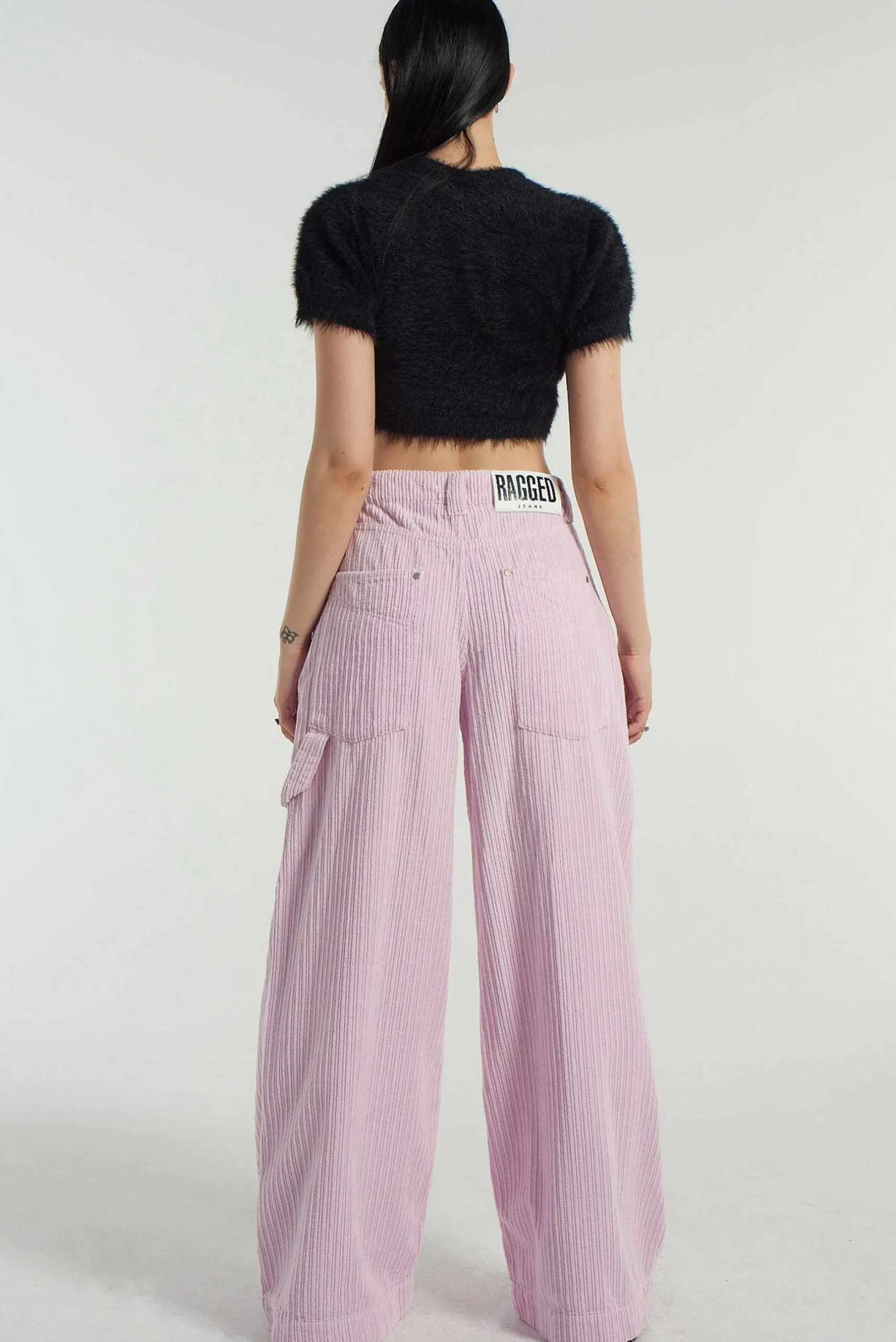Cord Sweeper Jean - Pink