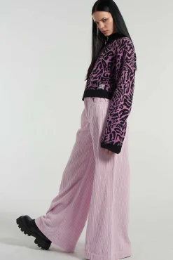 Cord Sweeper Jean - Pink