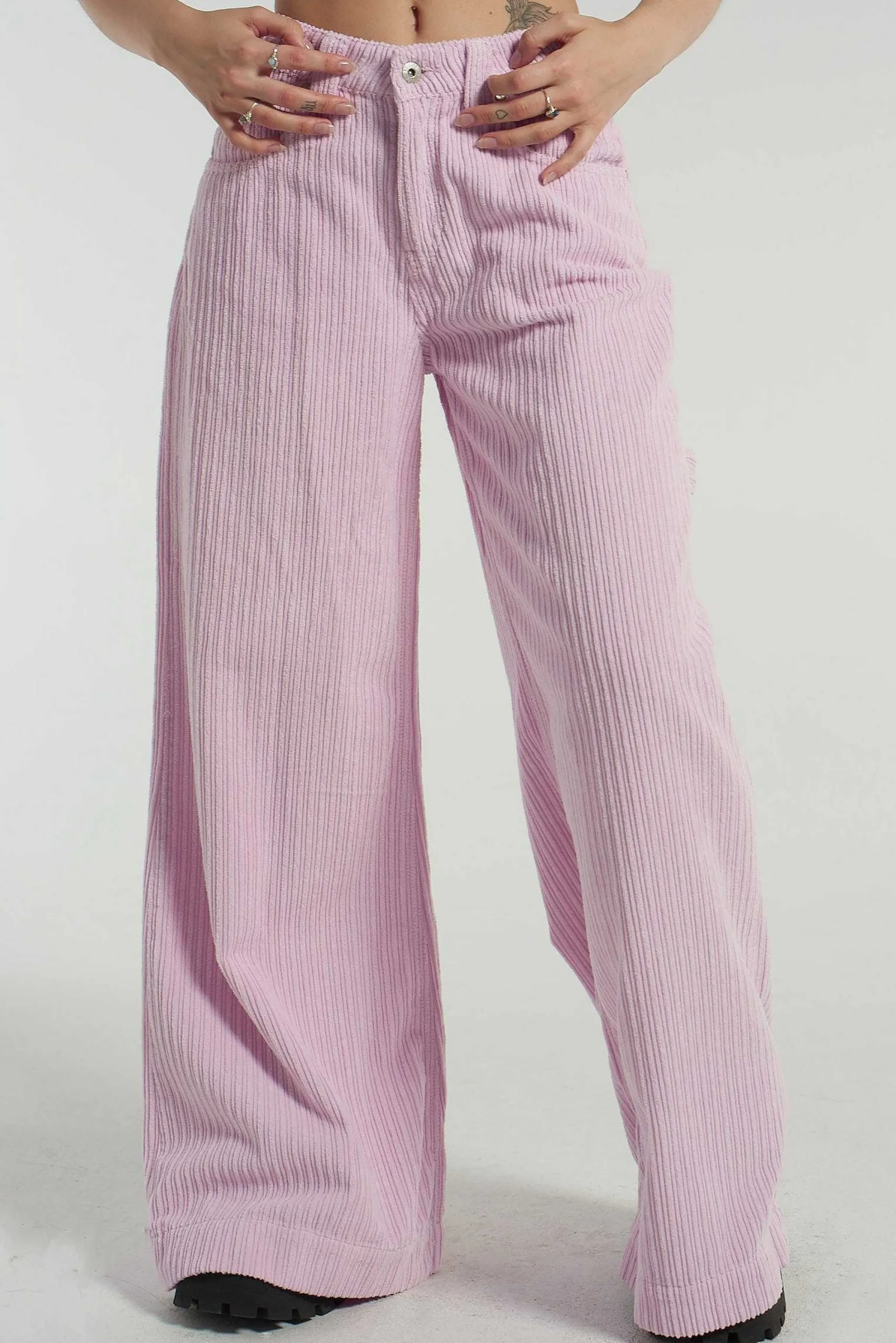 Cord Sweeper Jean - Pink