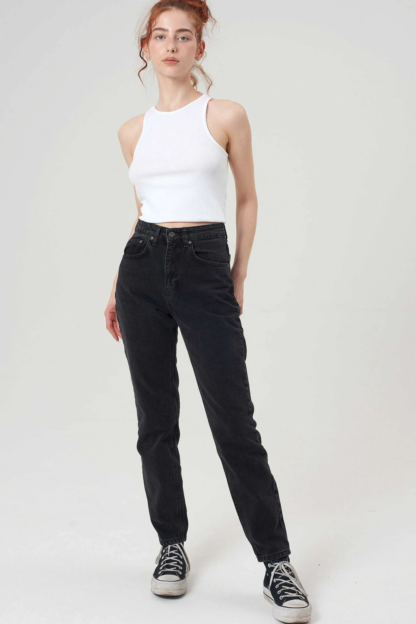 Cougar Mom Jean - Charcoal