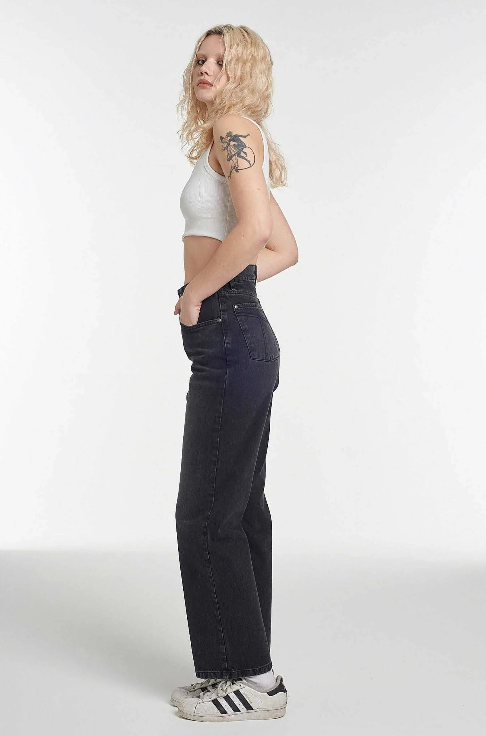 Dad Jean Washed Black