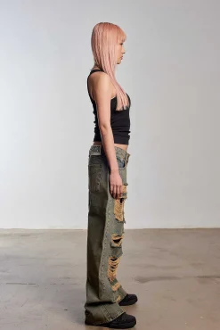 Dirty Wash Shredded Release Jean
