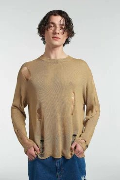 Drifter Distressed Open Knit Jumper