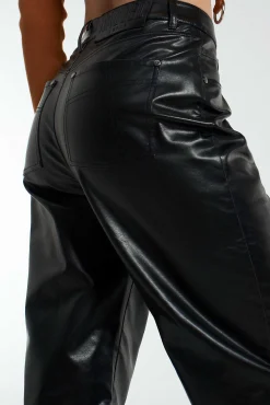 Faux Leather Rider Pants