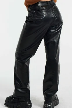 Faux Leather Rider Pants
