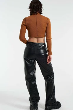 Faux Leather Rider Pants