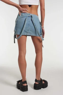 Force Combat Mini Skirt Blue