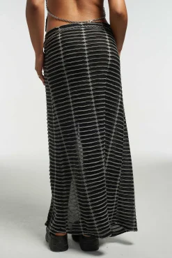 Fracture Maxi Skirt