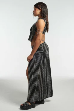 Fracture Maxi Skirt