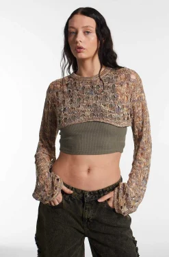 Gretel Super Cropped Knit Top