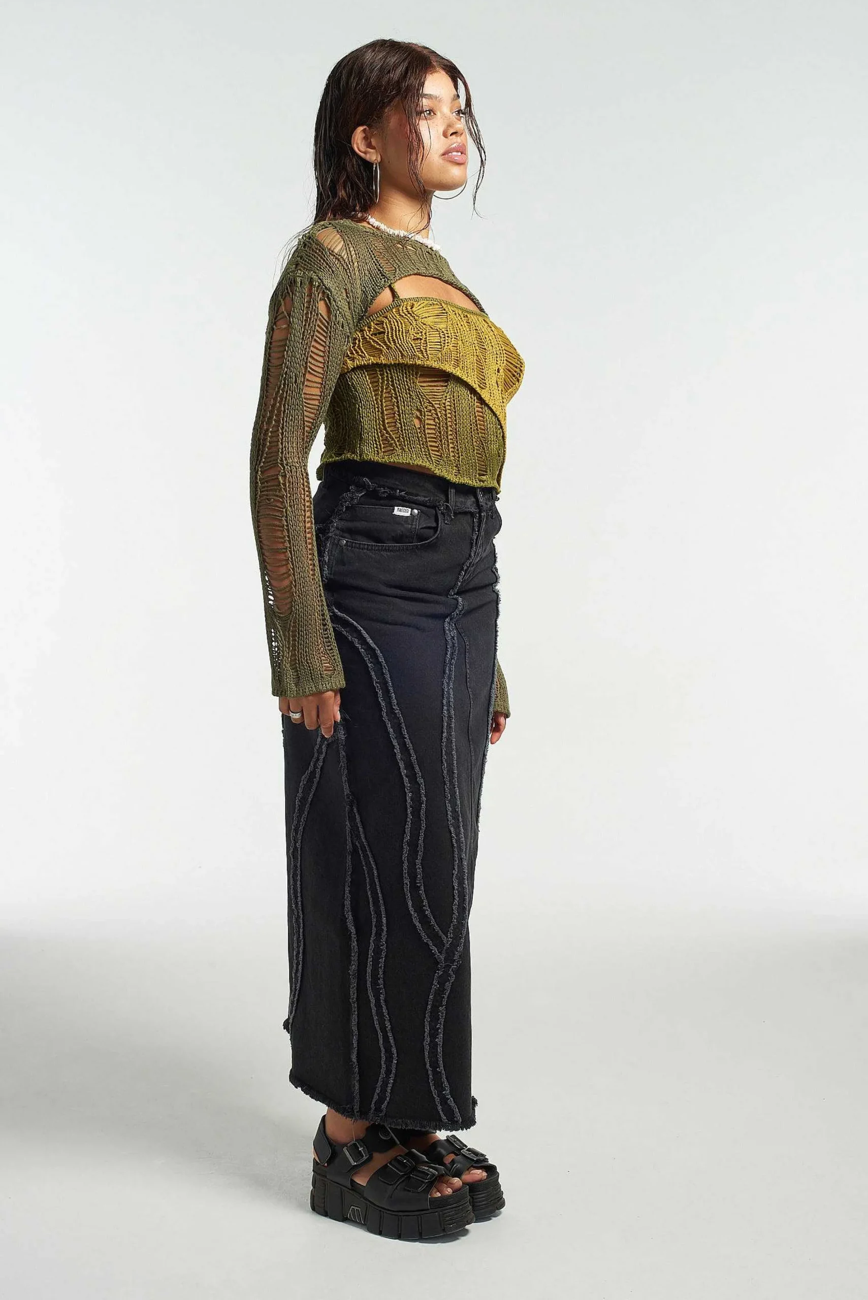 Ivy Layered Ladder Knit Top