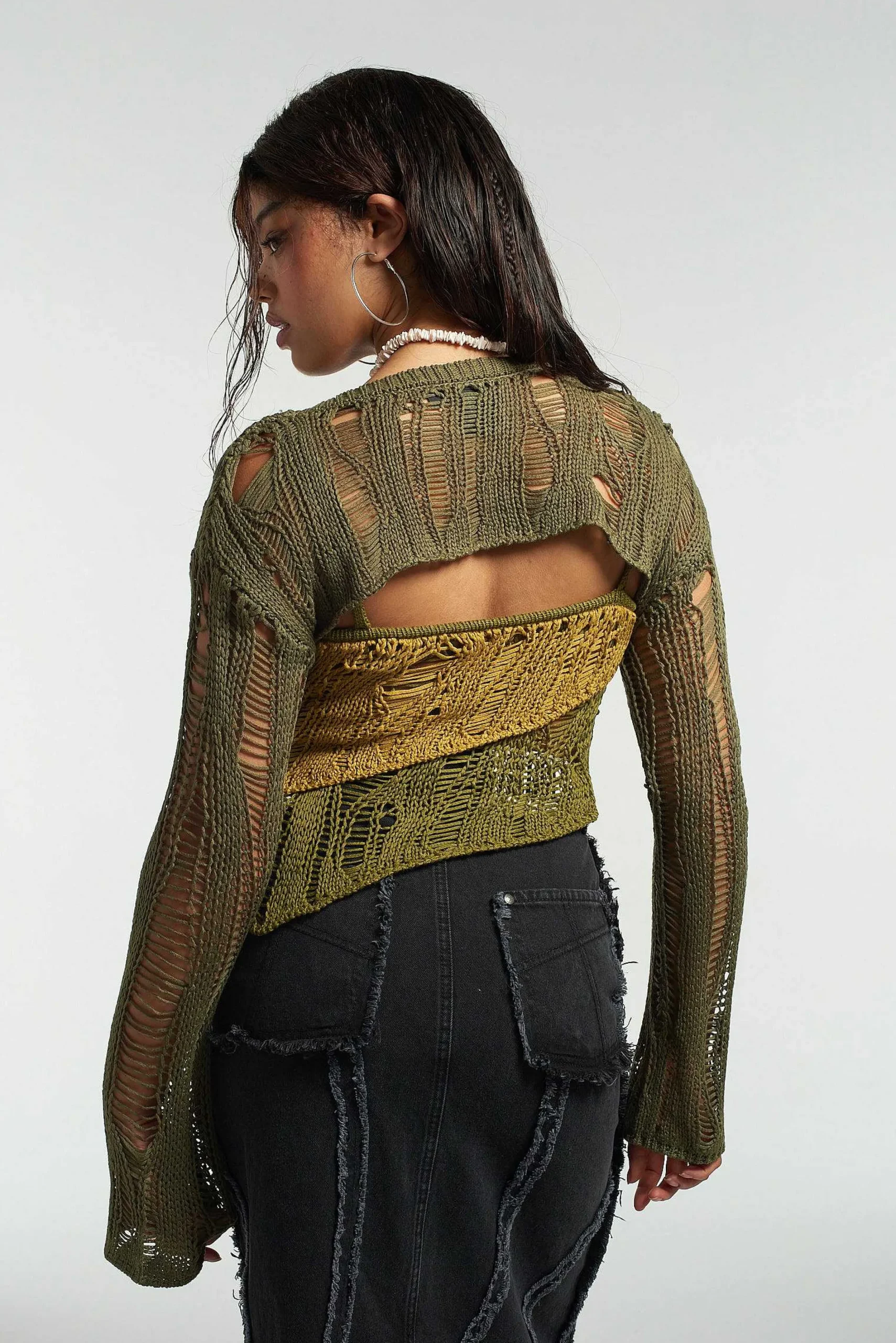 Ivy Layered Ladder Knit Top
