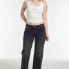 Lacey Ragged White Vest Top