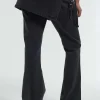 Low Rider Jean Skirt - Charcoal