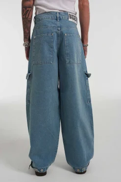 Mens Balloon Jean Light Blue