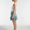 Morticia Mini Skirt Blue