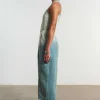 Motor Dirty Wash Denim Maxi Dress