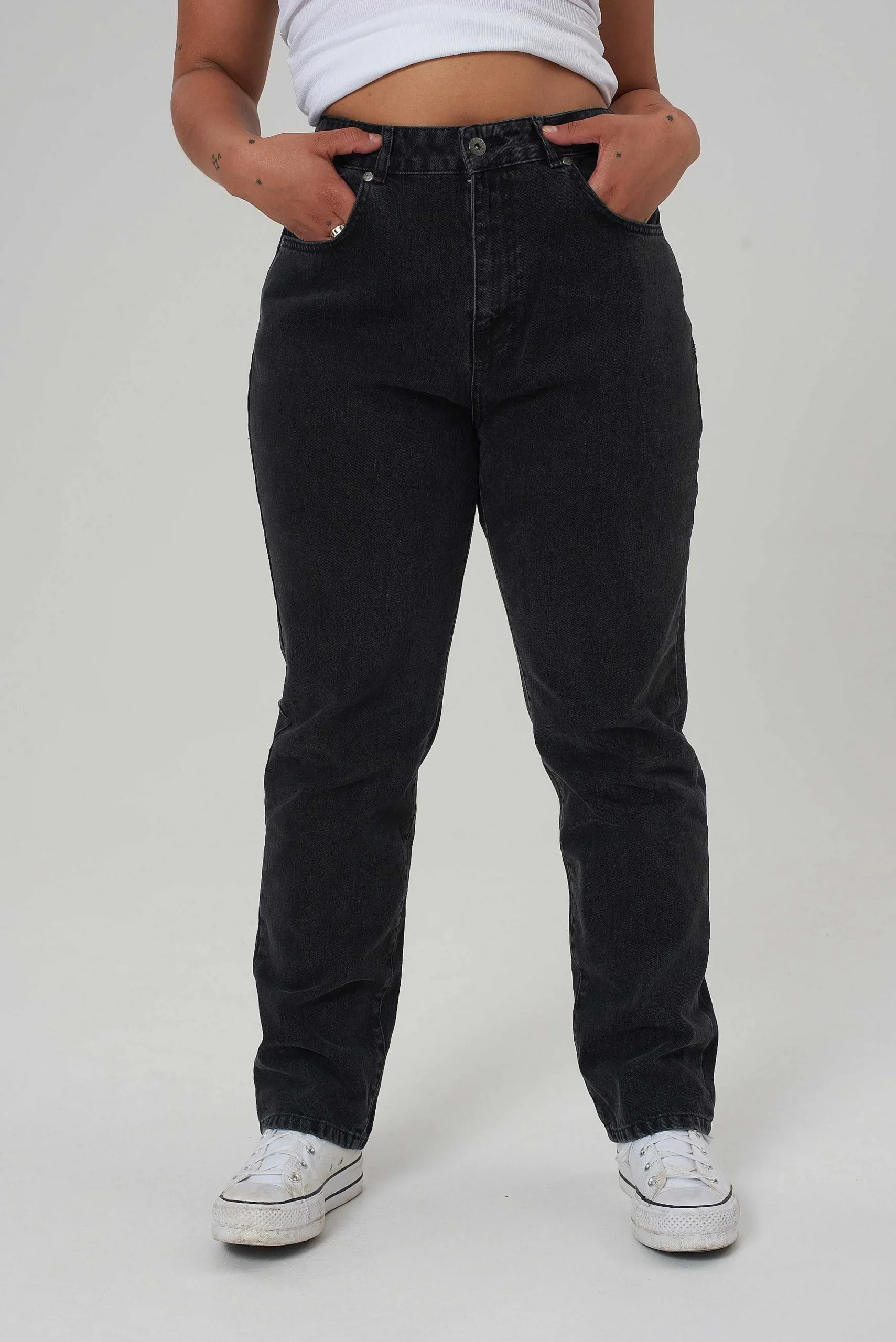 Organic Butt Cut Jean Charcoal