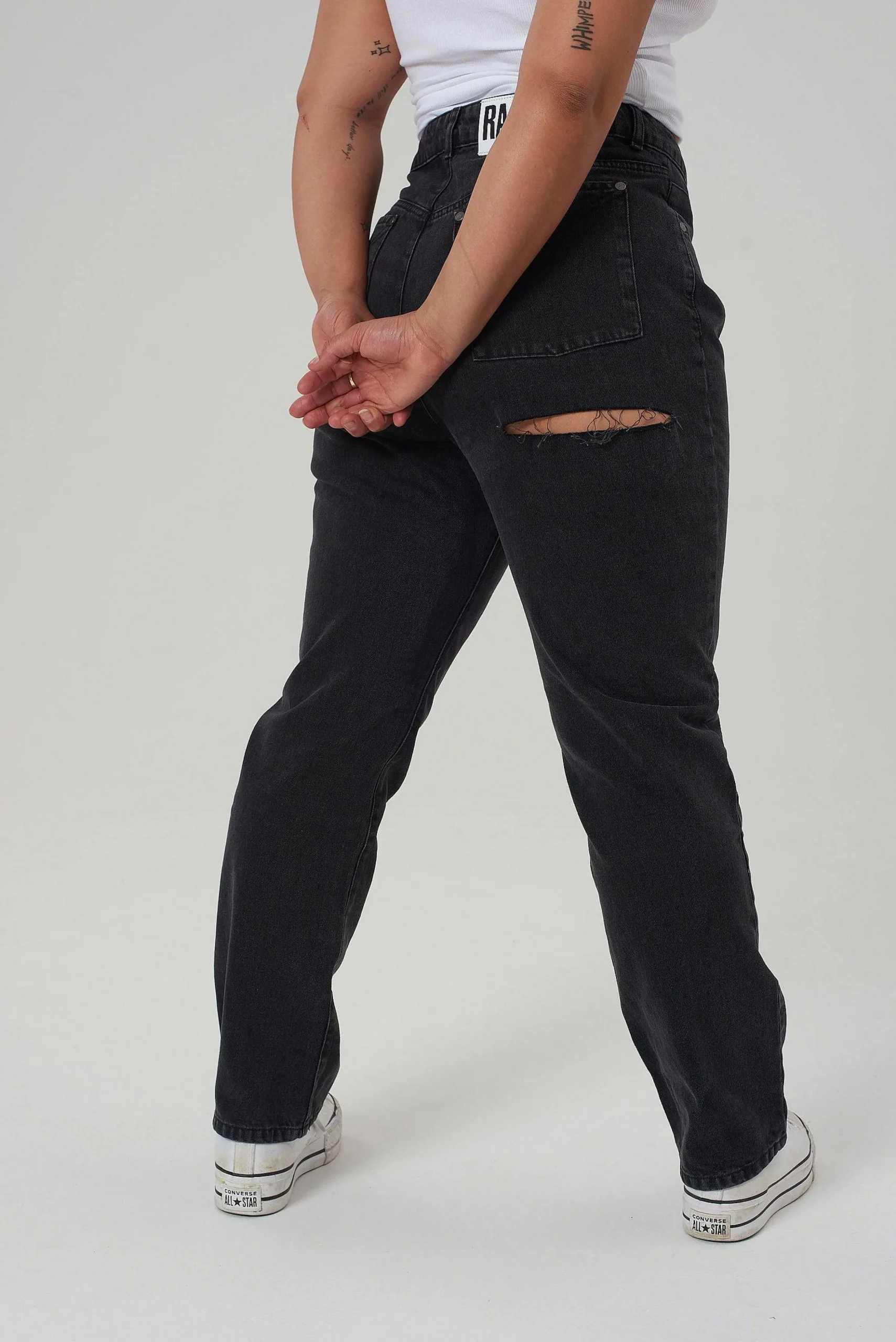 Organic Butt Cut Jean Charcoal