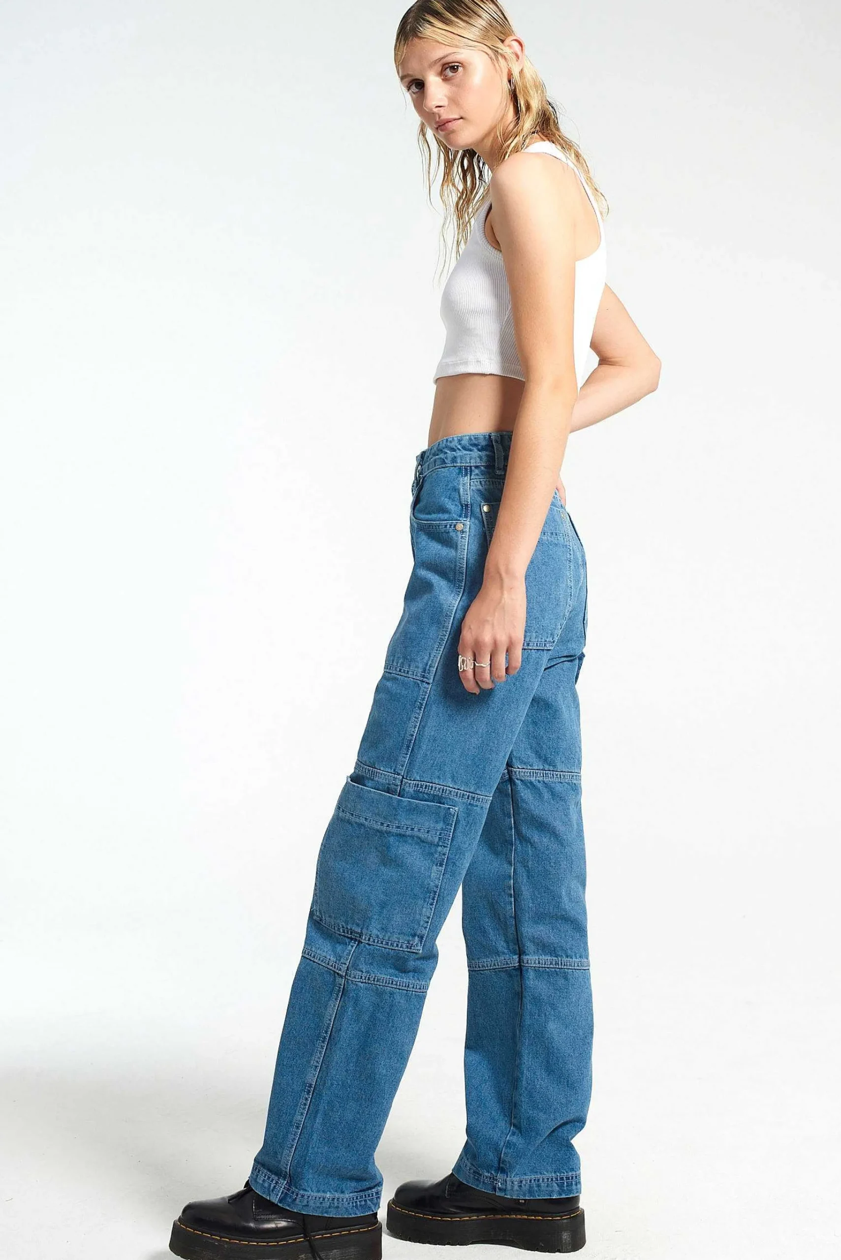 Organic Combat Jean Light Blue