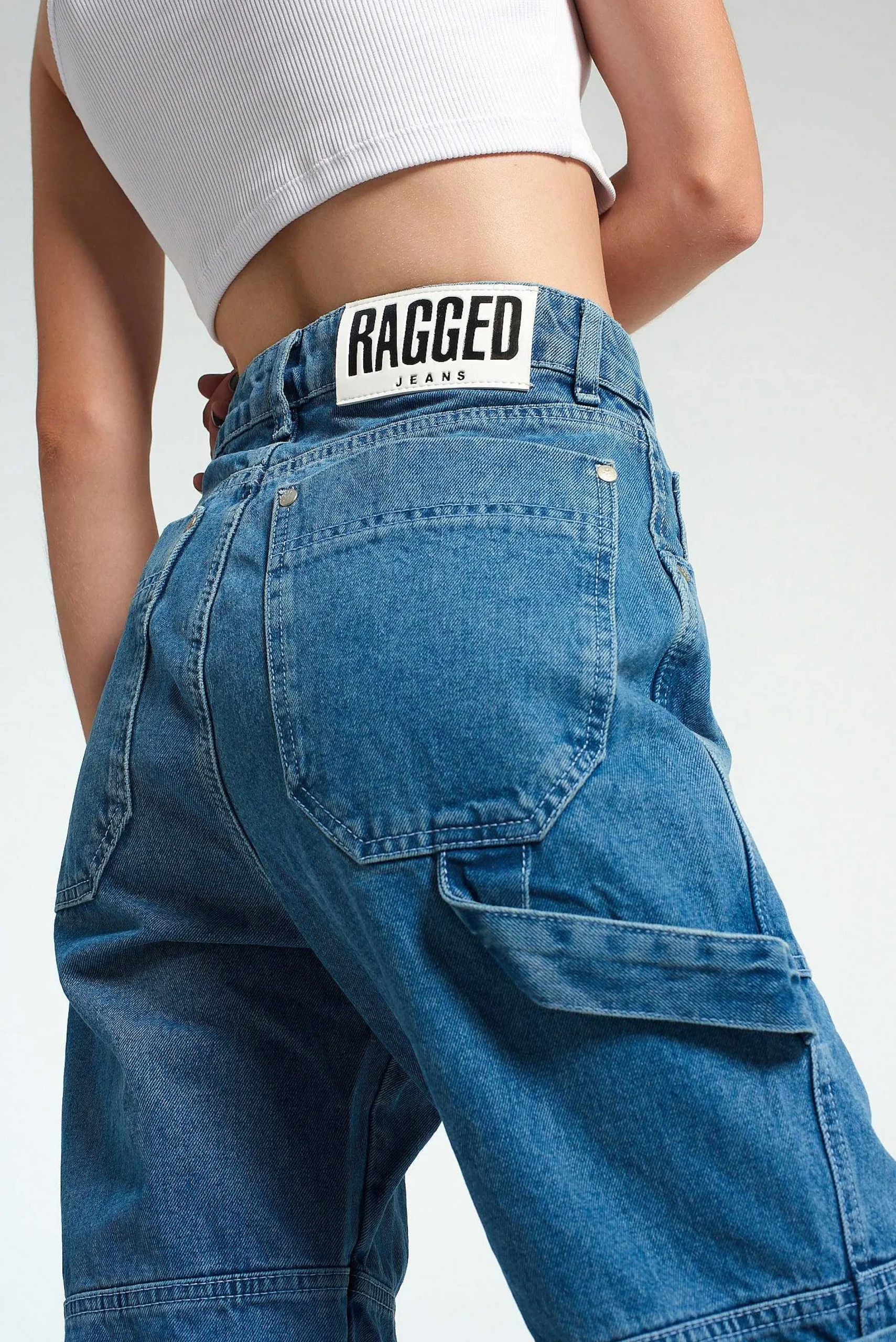 Organic Combat Jean Light Blue