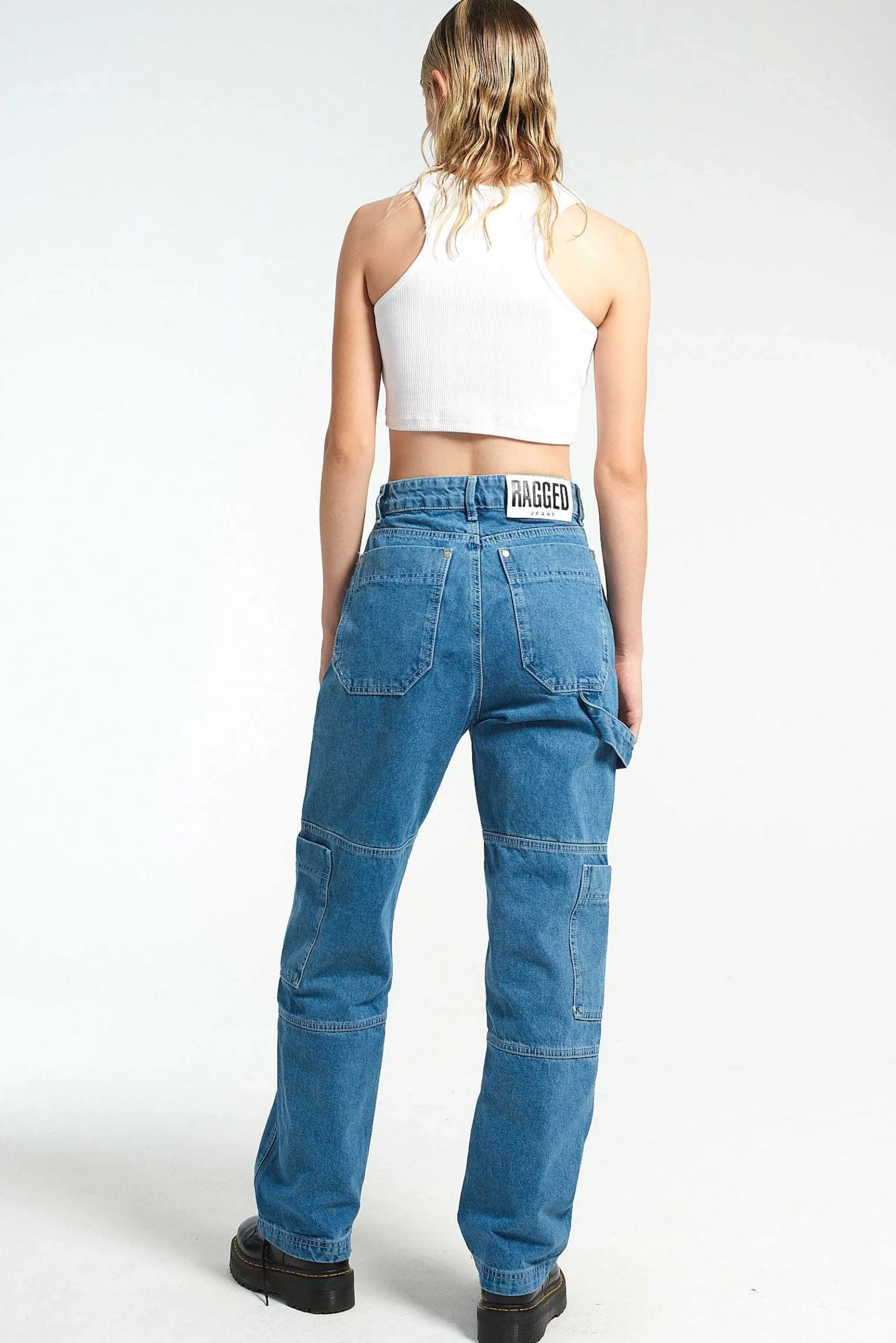 Organic Combat Jean Light Blue